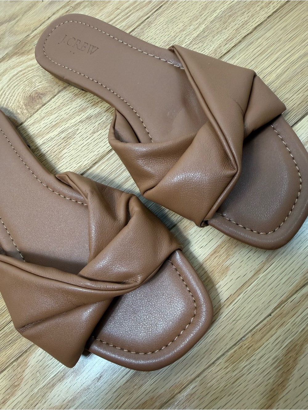 J. Crew Women's Tan Slide Sandals size 8 - Picture 3 of 7